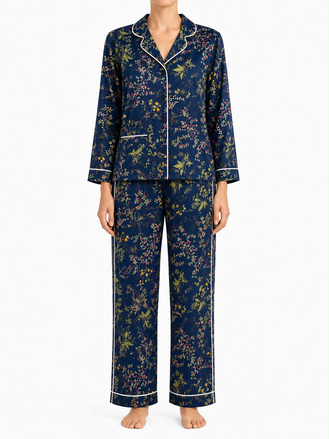 Navy Floral Set