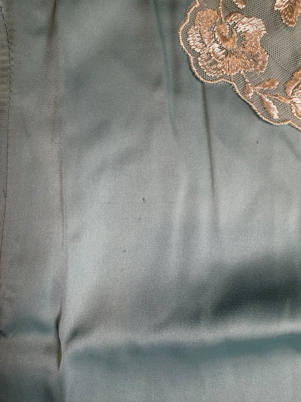 Blue Satin Maxi — B-grade | Size XS