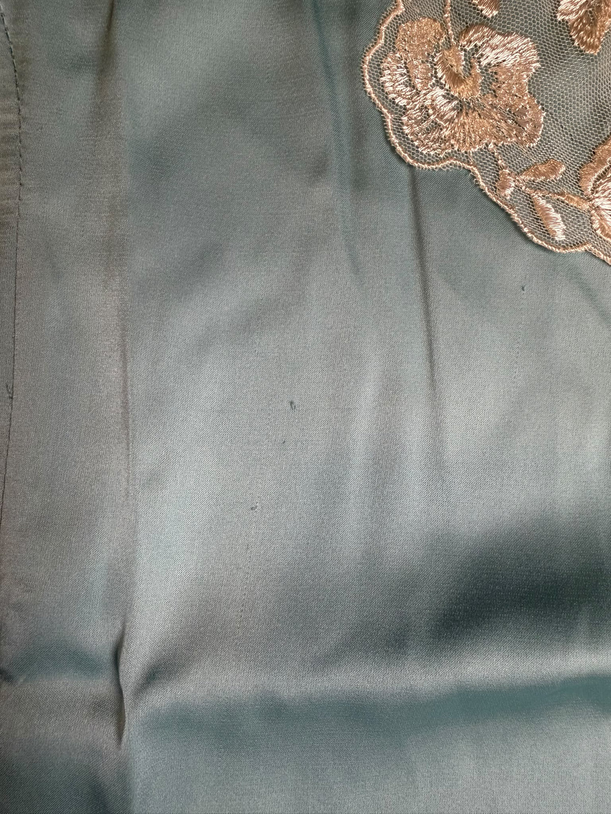 Blue Satin Maxi — B-grade | Size XS