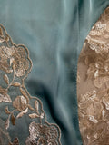 Blue Satin Maxi — B-grade | Size M